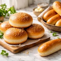 Hamburger or Sandwich Buns or Hot Dog Buns