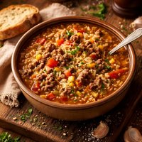 Hamburger Rice Soup