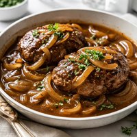 Hamburger Steaks with Onion Gravy