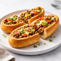 Hamburger Stuffed French Bread