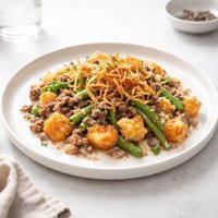 Hamburger Tots Green Bean Casserole