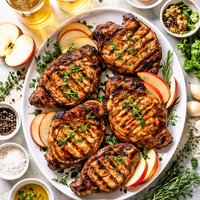 Hard Apple Cider Marinated Pork Chops