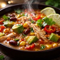 Hardy Mexican Chicken Soup