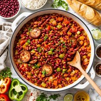 Haricots Rouges Casserole Casserole of Red Beans