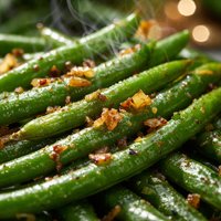 Haricots Verts with Browned Garlic