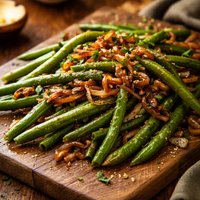 Haricots Verts with Carmelized Shallots