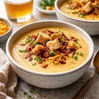 Harvest Beer and Cheddar Soup
