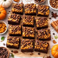 Harvest Pumpkin Brownies Bars
