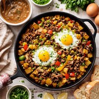 Hash and Leftover Gravy