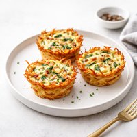 Hash Brown Quiche Baskets