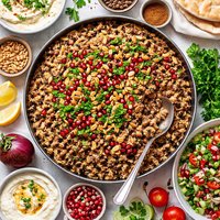 Hashweh Rice Stuffing Middle East Palestine