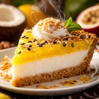 Haupia Lilikoi Pie Hawaiian Coconut and Passion Fruit Pie