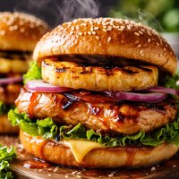 Hawaiian Chicken Burgers