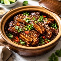 Hawaiian Flanken Short Ribs Made in Clay Pot