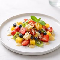 Hawaiian Fruit Salad with Banana Dressing