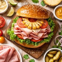 Hawaiian Ham Sandwich