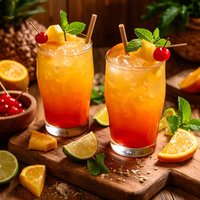 Hawaiian Island Sunset Drink Recipe