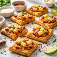 Hawaiian Pizza Appetizers Puff Pastry