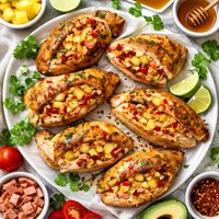 Hawaiian Stuffed Chicken Breasts