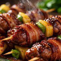Hawaiian Wrapped Chicken Livers