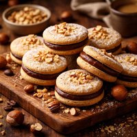 Hazelnut Espresso Sandwich Cookies