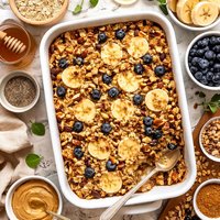 Health Nut Banana Baked Oatmeal