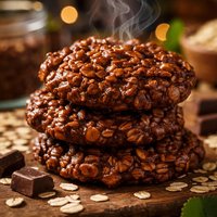 Healthier No Bake Chocolate Oatmeal Cookies