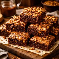 Healthier Nutella Peanut Butter Brownies