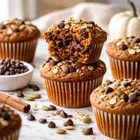 Healthier Pumpkin Chocolate Chip Muffins