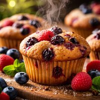 Healthy and Yummy Berry Muffins