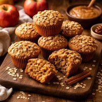 Healthy Applesauce and Oatmeal Muffins