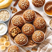 Healthy Banana Bran Muffins