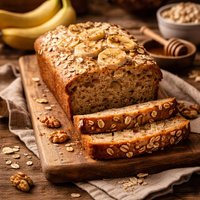 Healthy Banana Oat Bread
