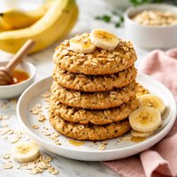 Healthy Banana Oatmeal Sponge Cookies for Kids