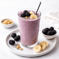 Healthy Blackberry and Banana Smoothie