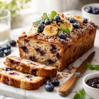Healthy Blueberry and Banana Cake