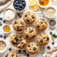 Healthy Blueberry Muffins