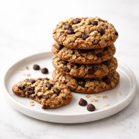 Healthy but Tasty Chocolate Chip Oatmeal Cookies