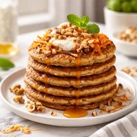 Healthy Carrot and Oatmeal Pancakes