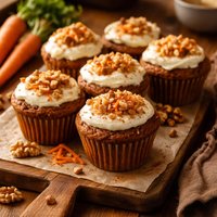 Healthy Carrot Cake Muffins