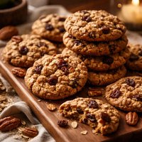 Healthy Chewy Oatmeal Raisin Pecan Cookies