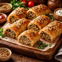 Healthy Chicken and Vegetable Sausage Rolls