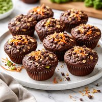 Healthy Chocolate and Vegetable Mini Muffins