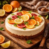 Healthy Citrus Cheesecake