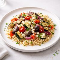 Healthy Couscous with Roasted Mediterranean Vegetables Ww