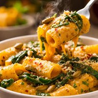 Healthy Creamy Kabocha Pumpkin Pasta