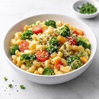 Healthy Fast and Delicious Macaroni and Cheese with Vegetables