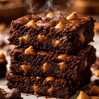 Healthy Flourless Butterscotch Brownies