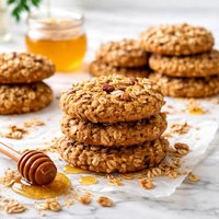 Healthy Honey Oatmeal Cookies
