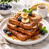 Healthy Low Fat Banana French Toast